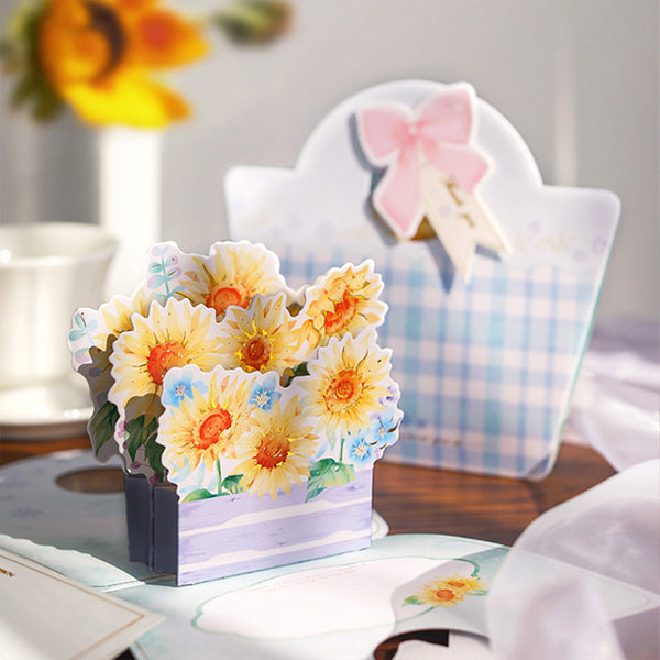 DESIGNWRAP/ 3D Pop-up 立體心意卡 / Sunshine Sunflower Garden.