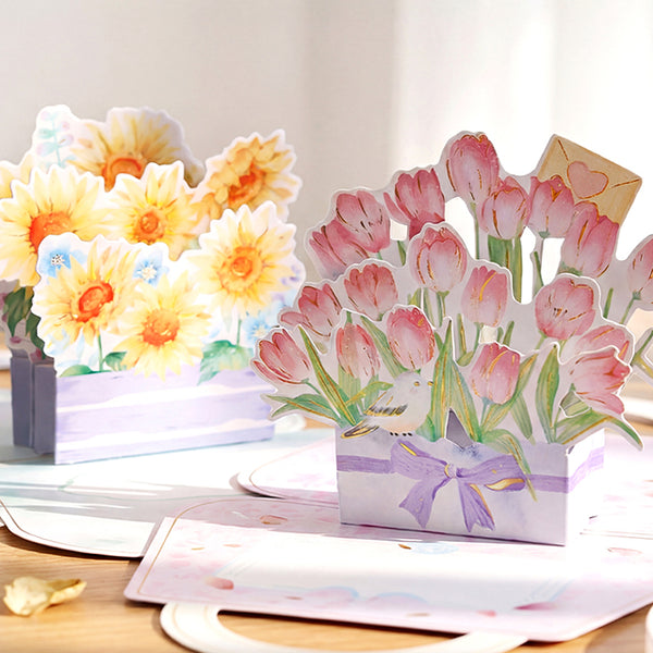 DESIGNWRAP/ 3D Pop-up 立體心意卡 / Lovely Tulip Garden.