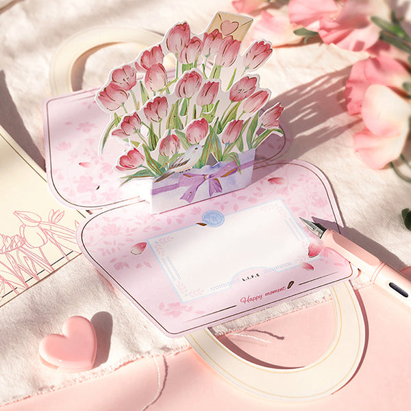 DESIGNWRAP/ 3D Pop-up 立體心意卡 / Lovely Tulip Garden.