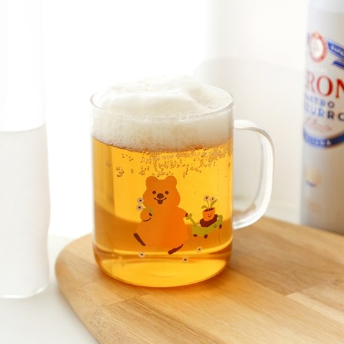 Kiki Quokka/ Quokka Daily Heat Resistant Glass Cup