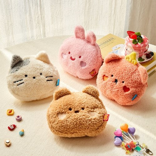 Butter Shop/ Fluffy Milk Cat Face Pouch