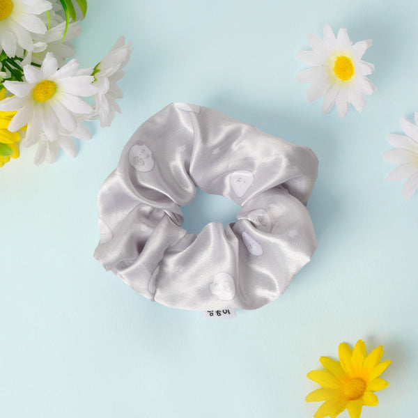 dagome/ 白熊 pattern scrunchie 髮圈 / grey