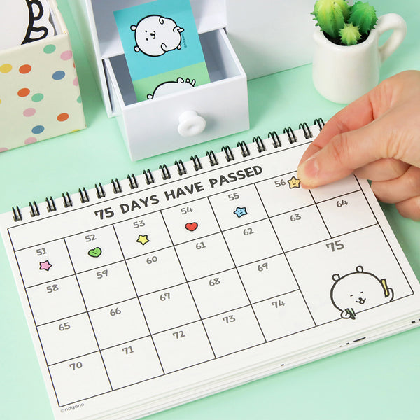 damgome / 白熊 100 Days Study Planner