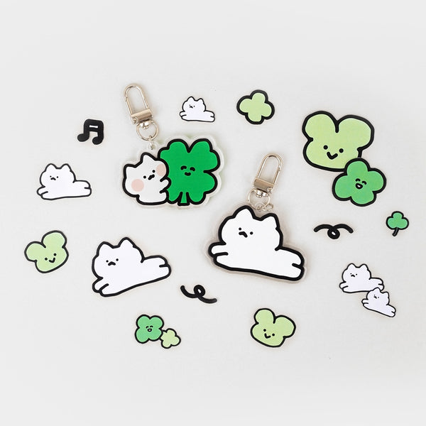 By nacco/ 貓貓 Arcrylic Keyring / Jump Cat