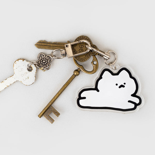 By nacco/ 貓貓 Arcrylic Keyring / Jump Cat