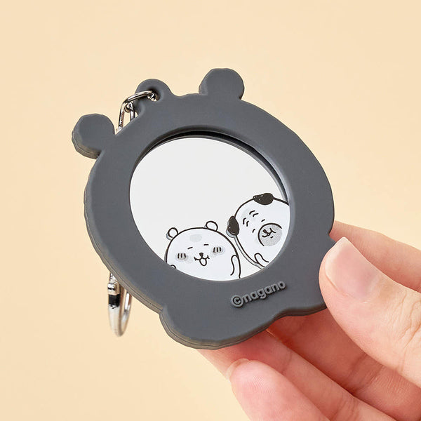 [韓國限定] damgome / 白熊 Face Mirror Keyring / Close up