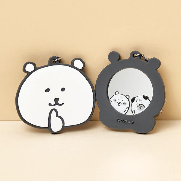 [韓國限定] damgome / 白熊 Face Mirror Keyring / Close up