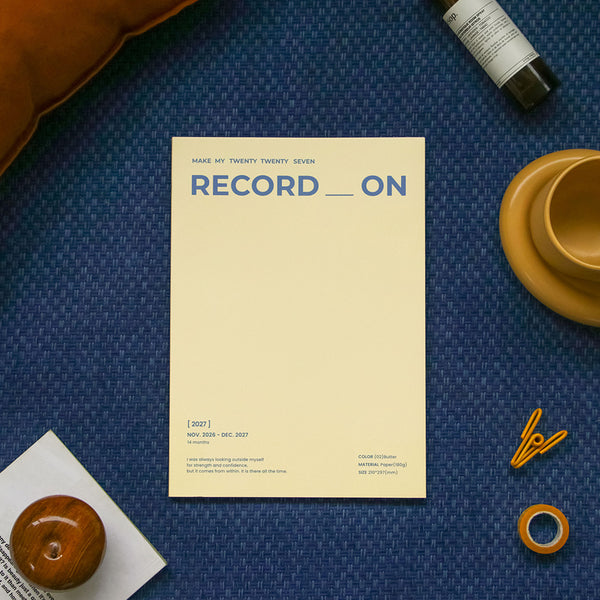 [預購] Iconic / 2027 RECORD ON DIARY Monthly A4 (副本).