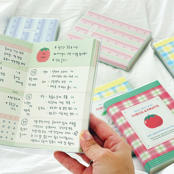[預購] 7321 Design / Check & Fruits Undated 6-Month Planner