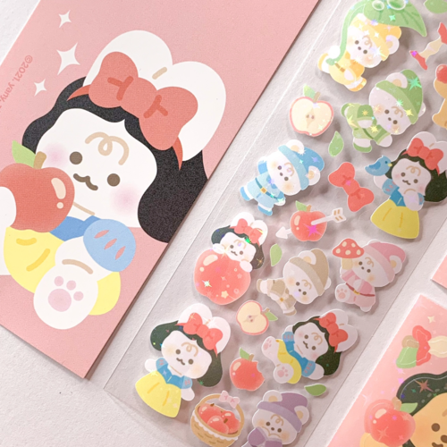 Yany Studio / Snow White and the Seven Bears stickers 貼紙