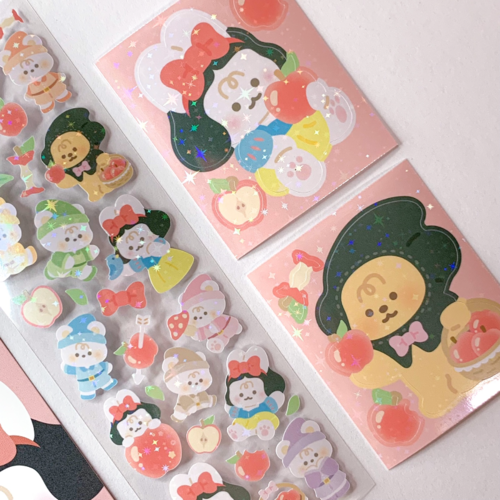 Yany Studio / Snow White and the Seven Bears stickers 貼紙