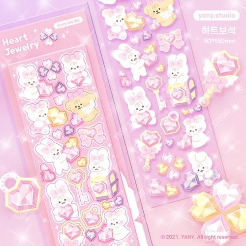 Yany Studio / Heart Jewelry Stickers 貼紙