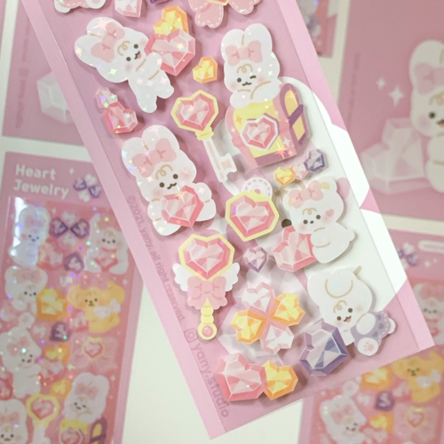 Yany Studio / Heart Jewelry Stickers 貼紙