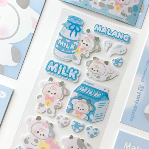 Yany Studio / Malang Cow - Milk Flavour stickers 貼紙