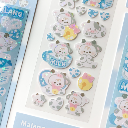 Yany Studio / Malang Cow - Milk Flavour stickers 貼紙