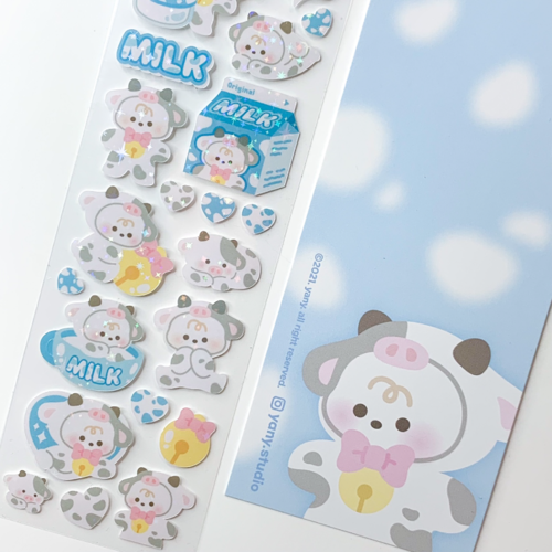 Yany Studio / Malang Cow - Milk Flavour stickers 貼紙