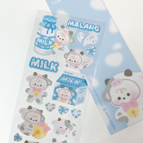 Yany Studio / Malang Cow - Milk Flavour stickers 貼紙