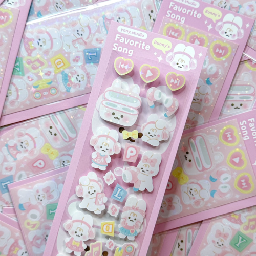 Yany Studio/ Bunny's Favourite Song stickers