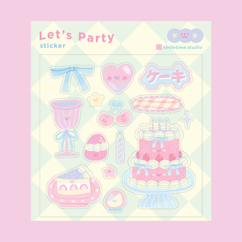 Smiletime/ Stickers Let's Party 4x4