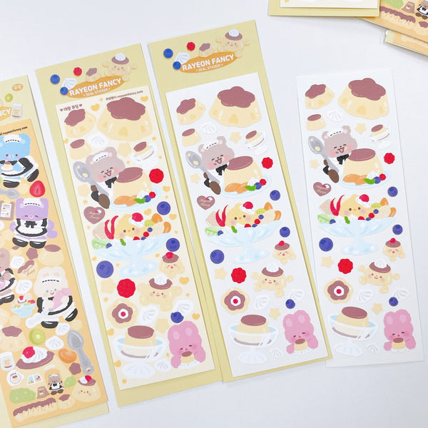 Rayeon Fancy / King Pudding stickers - Matte 貼紙