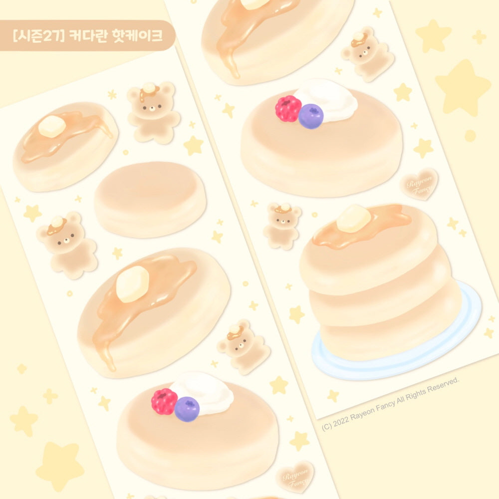 Rayeon Fancy / Large Hotcake stickers - Matte 貼紙