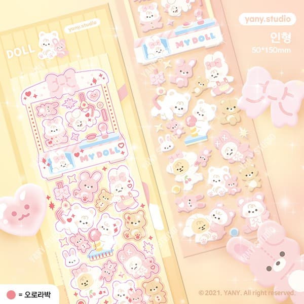 yany studio /  Doll stickers 貼紙