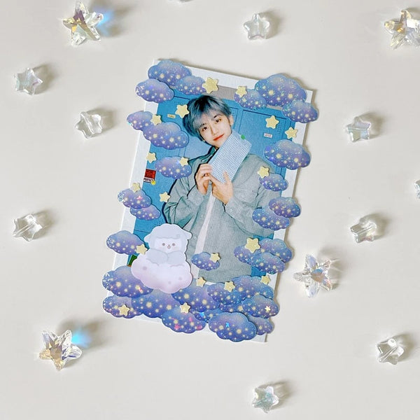 dalpong store/ Cloud and Star Confetti stickers 貼紙（共6款）