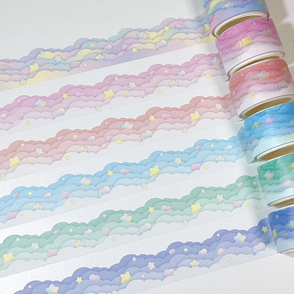 dalpong store / Regular Cloud Wave Masking Tape 紙膠帶 (共6款) 單卷