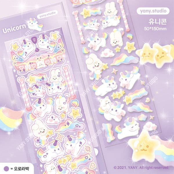 yany studio / Unicorn stickers 貼紙