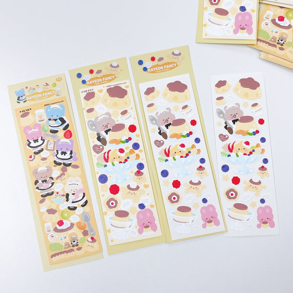 Rayeon Fancy / King Pudding stickers - Matte 貼紙