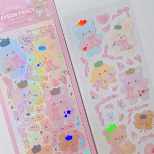 Rayeon Fancy / Princess of Flowers stickers -  Hologram Aurora 貼紙