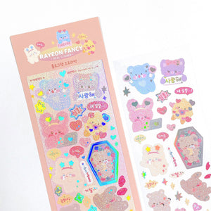 Rayeon Fancy / Idol worshipping stickers - Hologram Aurora 貼紙