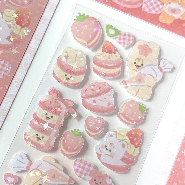 yany studio / Pink Macaron stickers 貼紙.