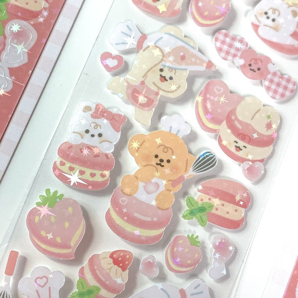 yany studio / Pink Macaron stickers 貼紙.