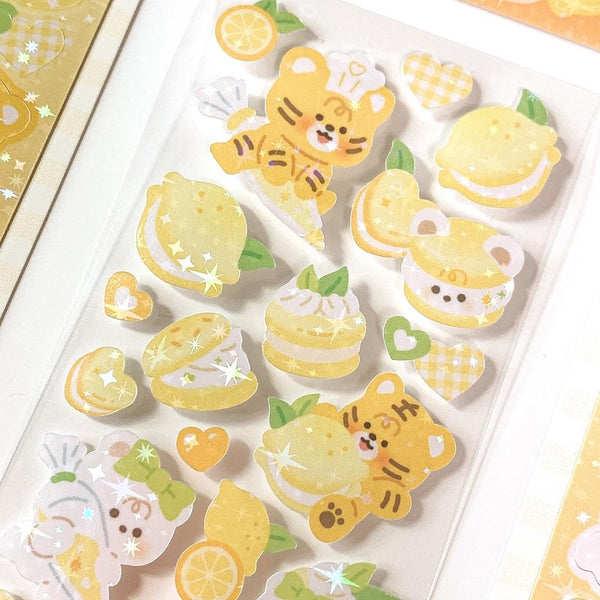 yany studio / Yellow Macaron stickers 貼紙.