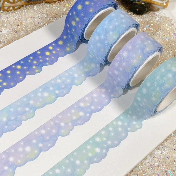 dalpong store / Glitter Sky Cloud Masking Tape  紙膠帶 (共4款) 單卷