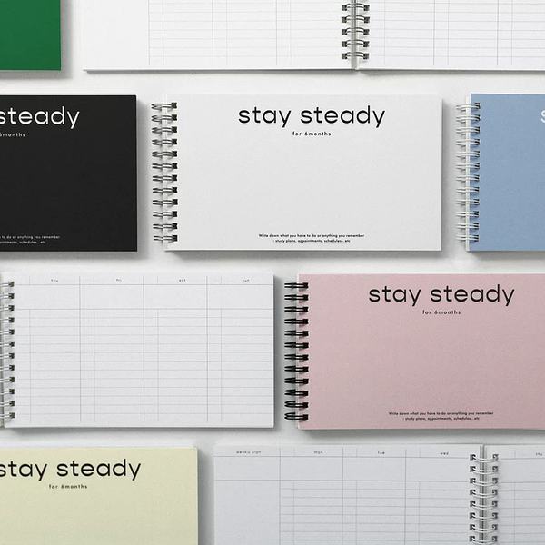 [現貨] Be on / Stay steady 6 month planner （3款）.