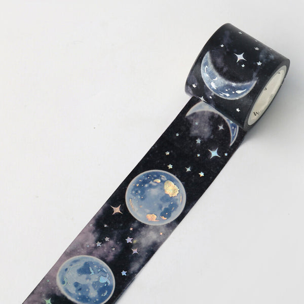 BGM / Foil Stamping Space - Moon 30 mm 和紙膠帶