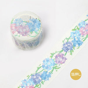 BGM /  Foil Stamping Lace Hydrangea 30 mm和紙膠帶