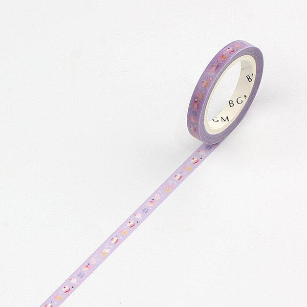 BGM / Washi Tape 5 mm Glitter Dessert 和紙膠帶