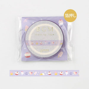 BGM / Washi Tape 5 mm Glitter Dessert 和紙膠帶