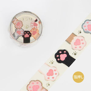 BGM / Washi Tape 20mm Cat Paw 和紙膠帶