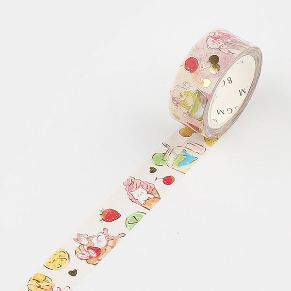 BGM /  Washi Tape Animal Sweets 15mm 和紙膠帶