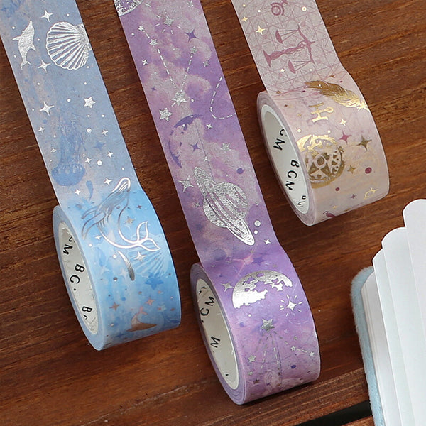 BGM /  Washi Tape Nature Poetry - Azure 20mm和紙膠帶