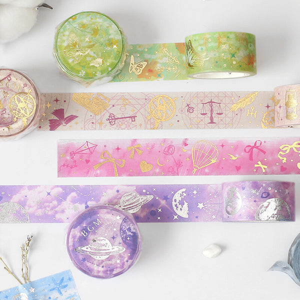 BGM /  Washi Tape Nature Poetry - Azure 20mm和紙膠帶