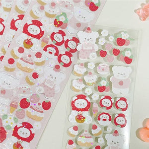 dalpong store/ Strawberry stickers 貼紙