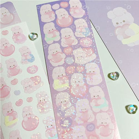 dalpong store/ Pink Heart stickers 貼紙