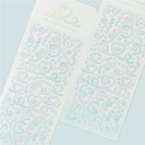 dalpong store/ Mint gradient confetti stickers 貼紙