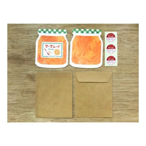 古川紙工 /  紙製麵包 果醬 mini letter set - Marmalade Jam