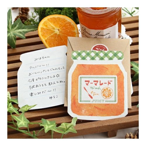 古川紙工 /  紙製麵包 果醬 mini letter set - Marmalade Jam